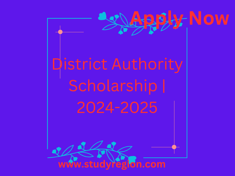 District Authority Scholarship | 2024-2025